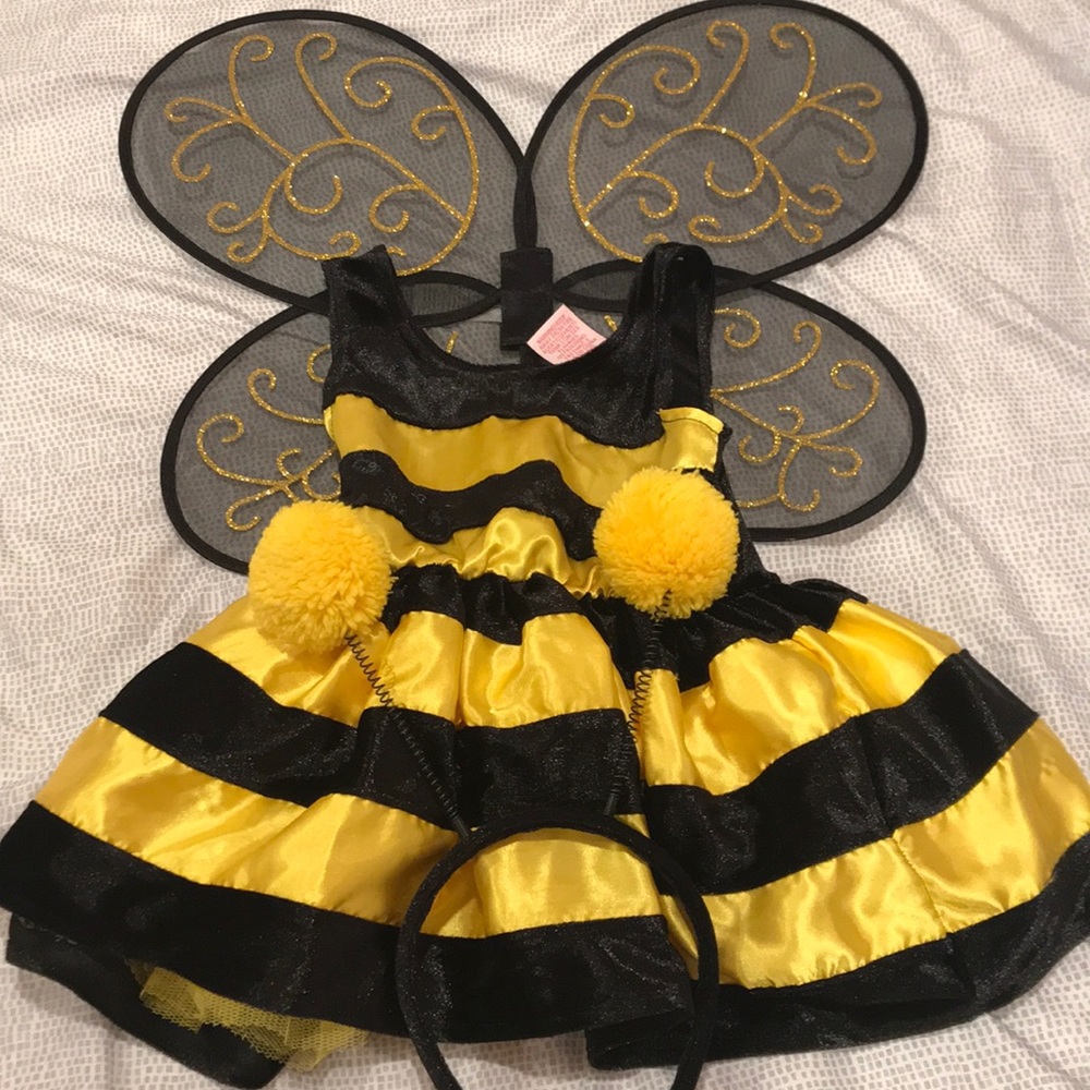 A used bumblebee 2 years toddler costume dress